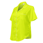 Women's Short Sleeve Pajama Top | Neon Lime