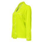 Women's Long Sleeve Pajama Top | Neon Lime