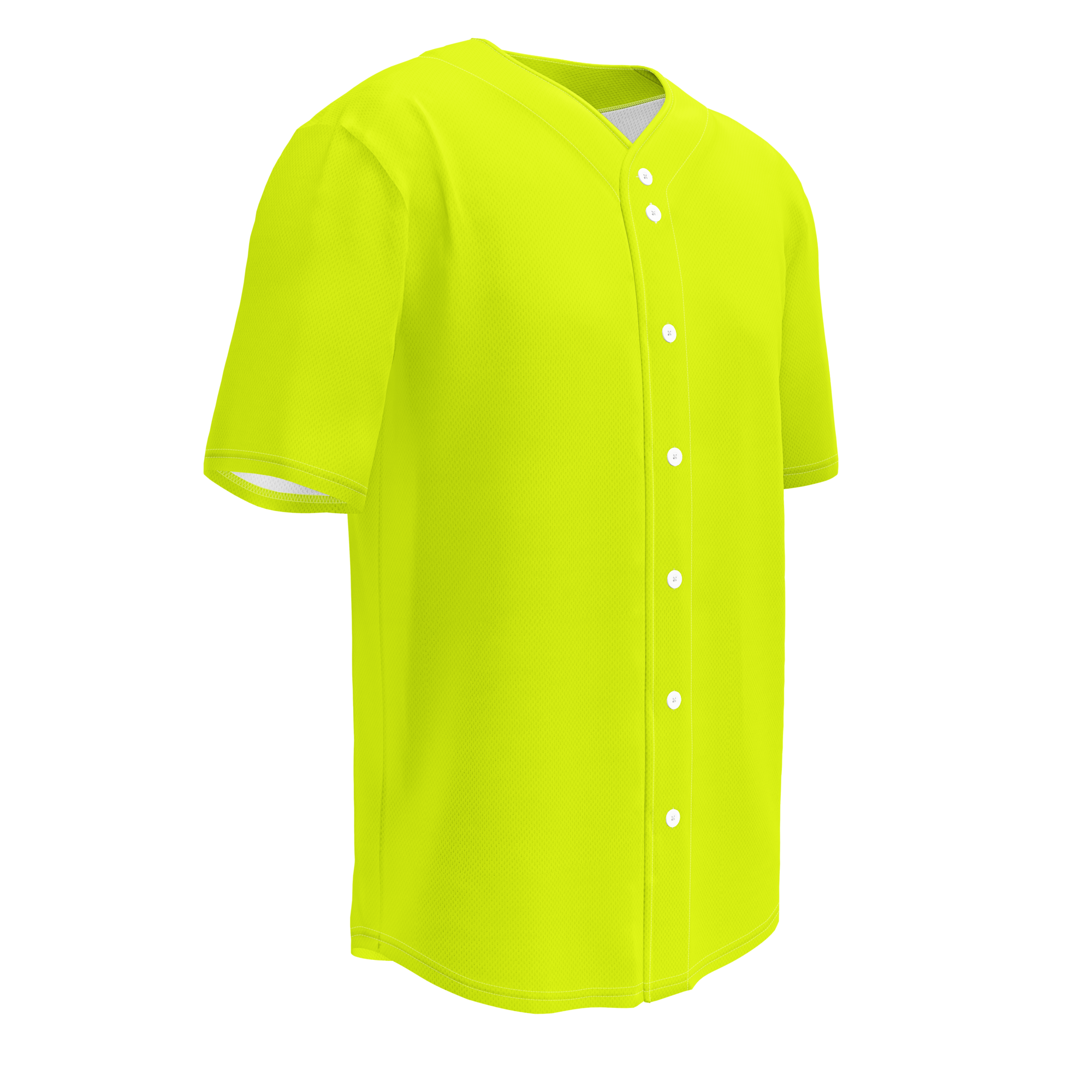 Recycled Baseball Jersey | Neon Lime