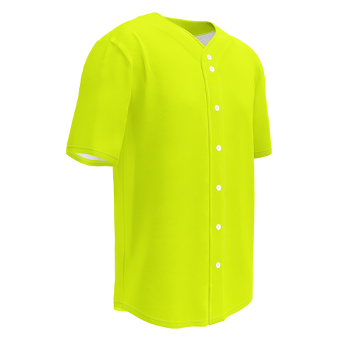 Recycled Baseball Jersey | Neon Lime