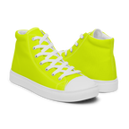 Men's High Top Canvas Shoes | Neon Lime