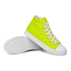 Men's High Top Canvas Shoes | Neon Lime