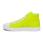 Men's High Top Canvas Shoes | Neon Lime