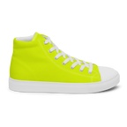 Men's High Top Canvas Shoes | Neon Lime