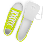 Men's High Top Canvas Shoes | Neon Lime