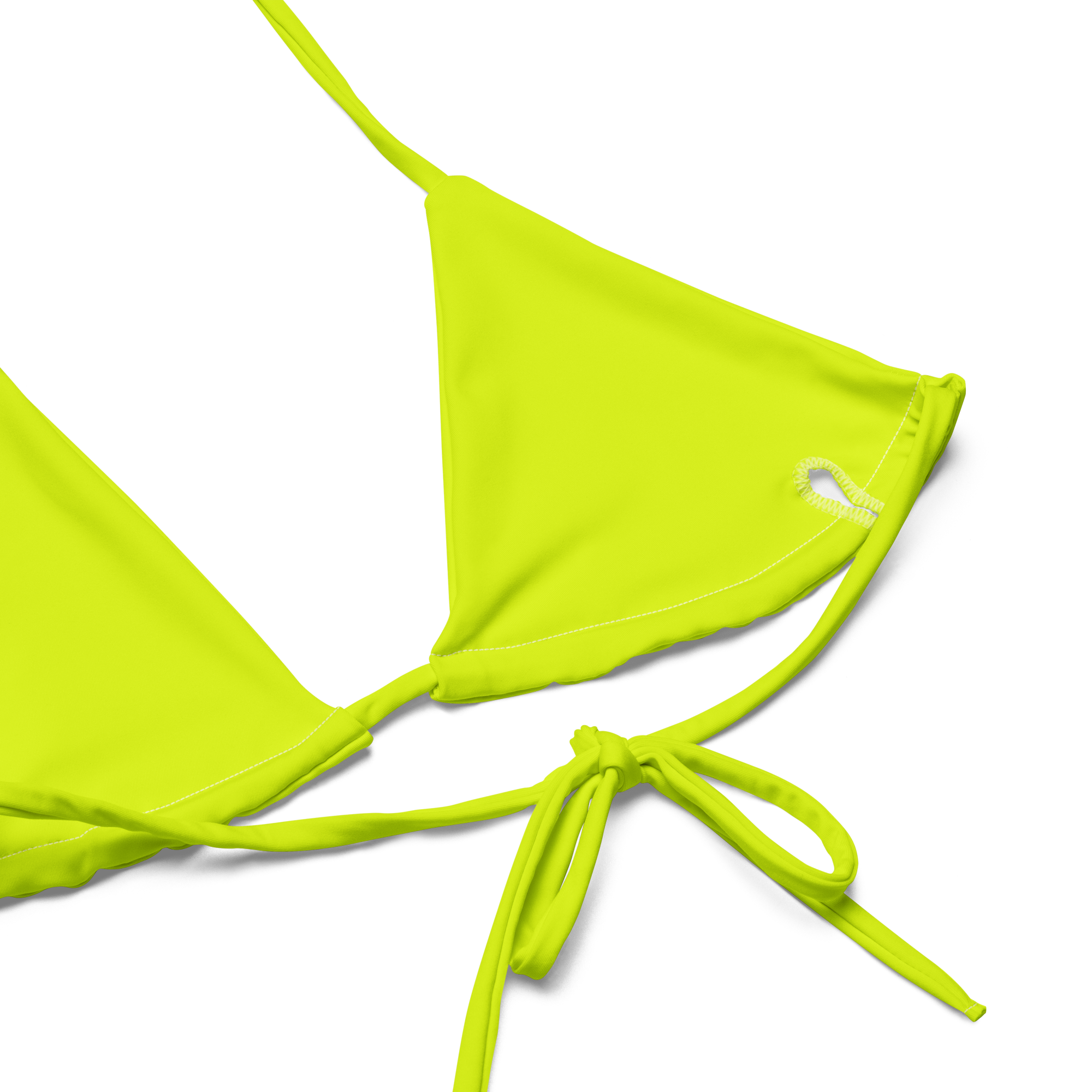 Recycled String Bikini | Neon Lime