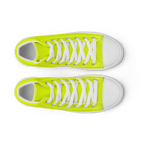 Men's High Top Canvas Shoes | Neon Lime