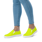 Women's Slip-On Canvas Shoes | Neon Lime