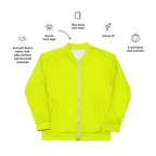 Unisex Bomber Jacket | Neon Lime