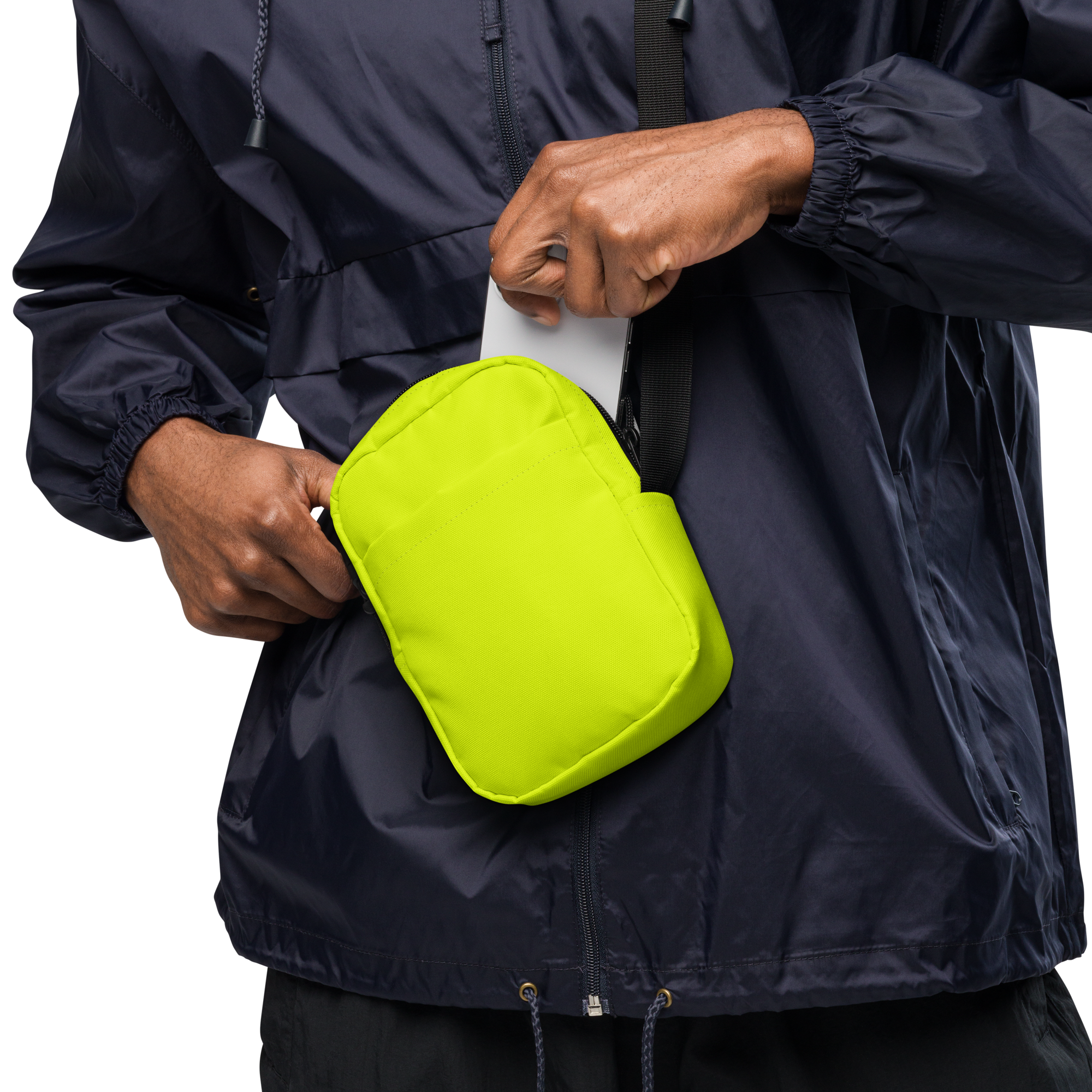 Utility Crossbody Bag | Neon Lime