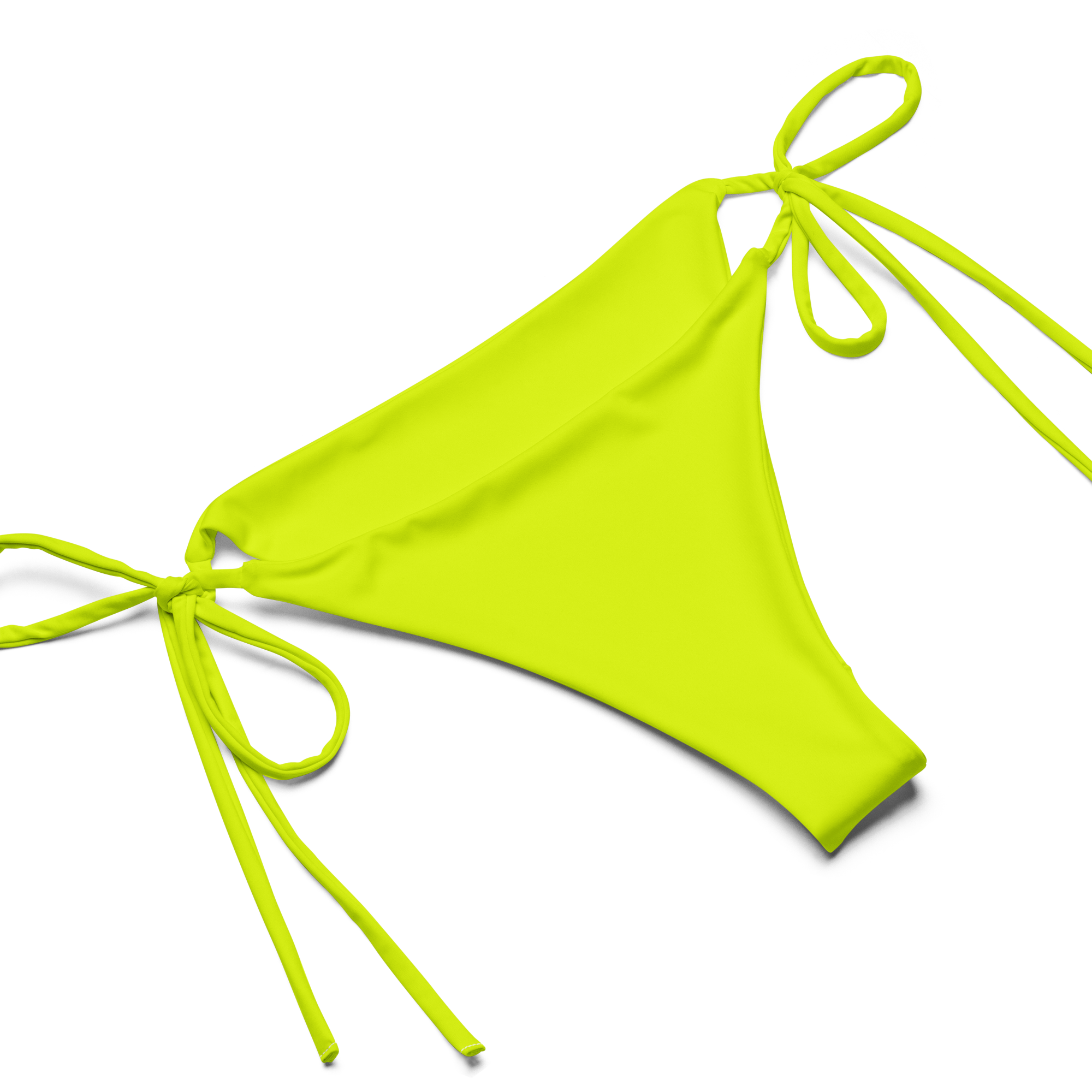 Recycled String Bikini | Neon Lime