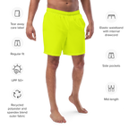 Recycled Swim Trunks | Neon Lime