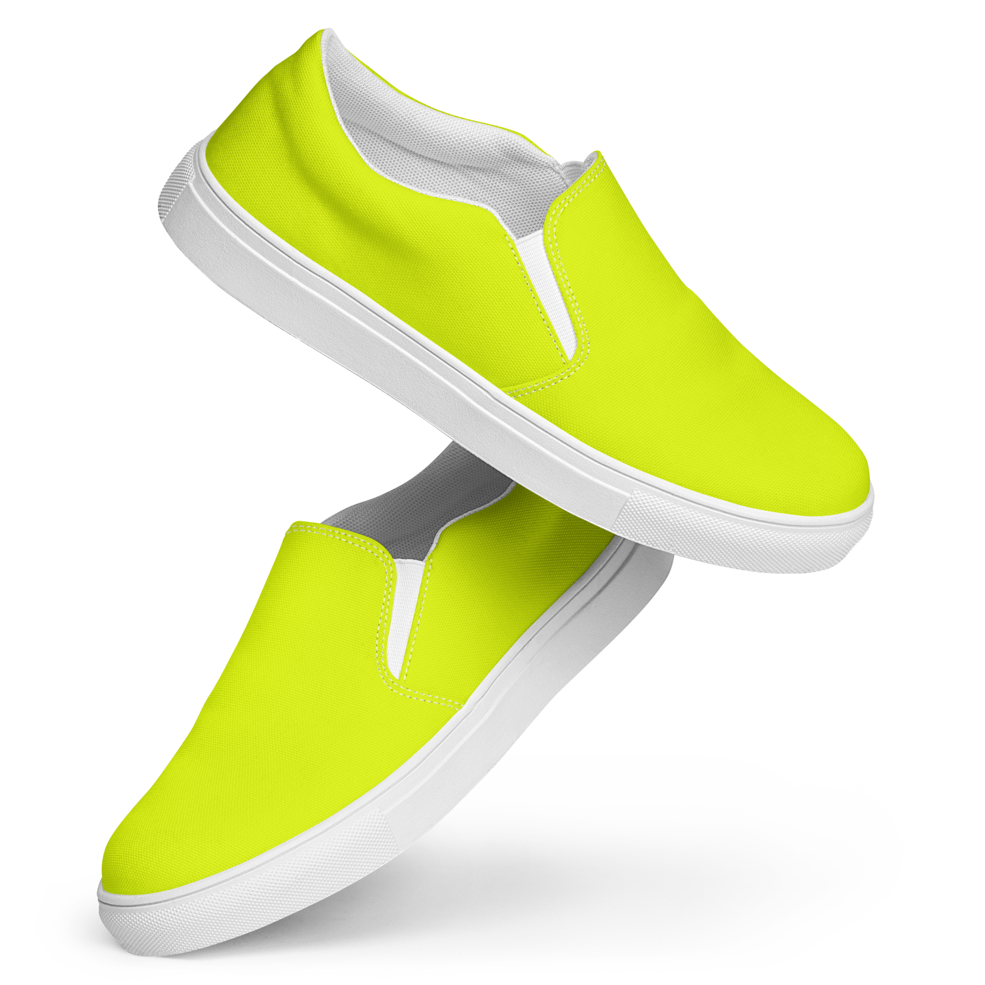 Women's Slip-On Canvas Shoes | Neon Lime