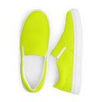 Men's Slip-On Canvas Shoes | Neon Lime