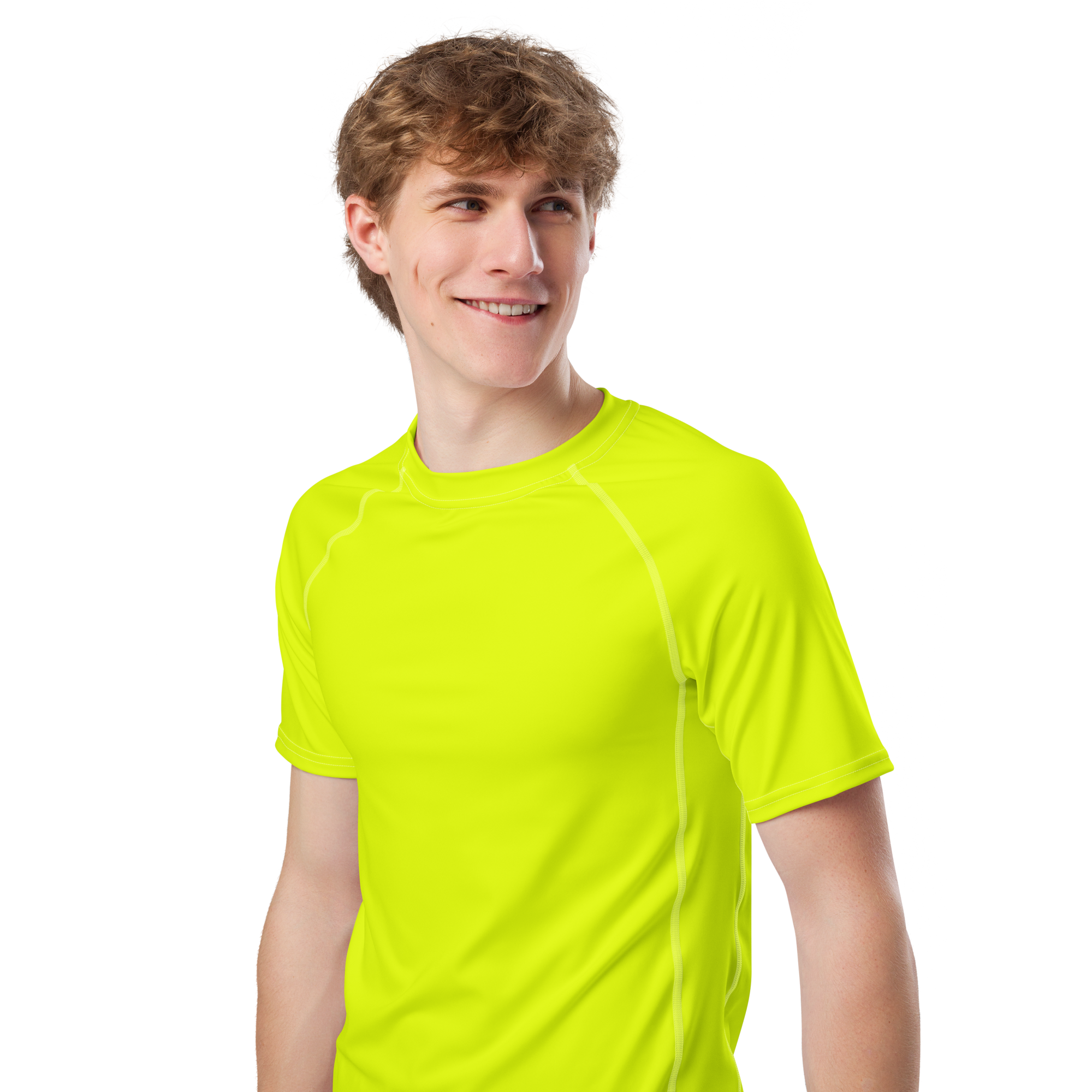 Men's Rash Guard | Neon Lime