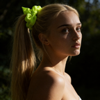 Recycled Scrunchie | Neon Lime