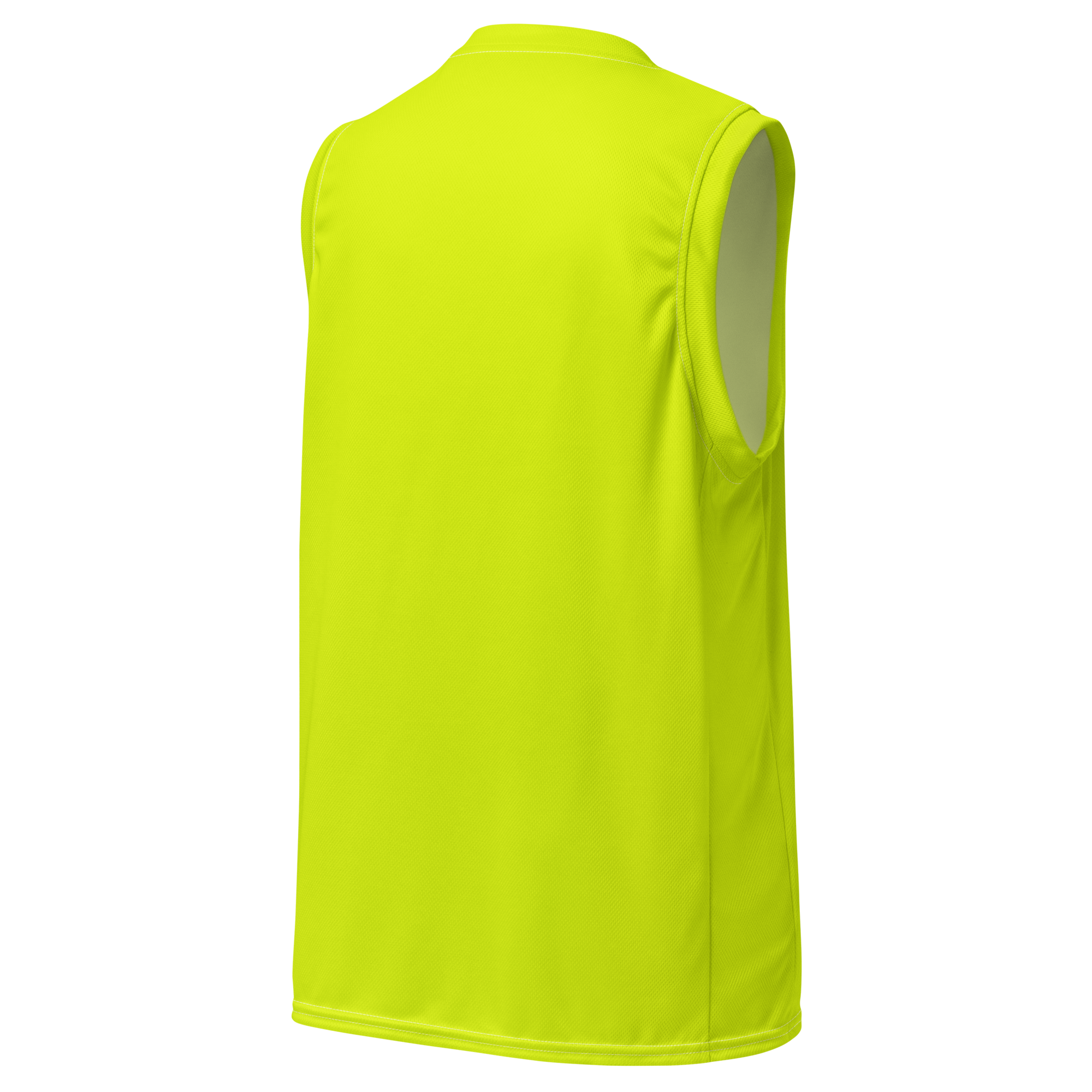 Recycled Basketball Jersey | Neon Lime
