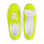 Women's Lace-Up Canvas Shoes | Neon Lime