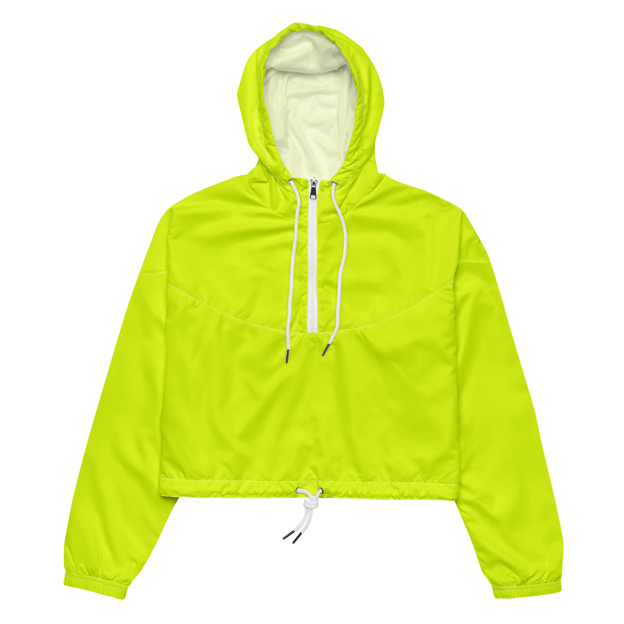 Women's Cropped Windbreaker | Neon Lime