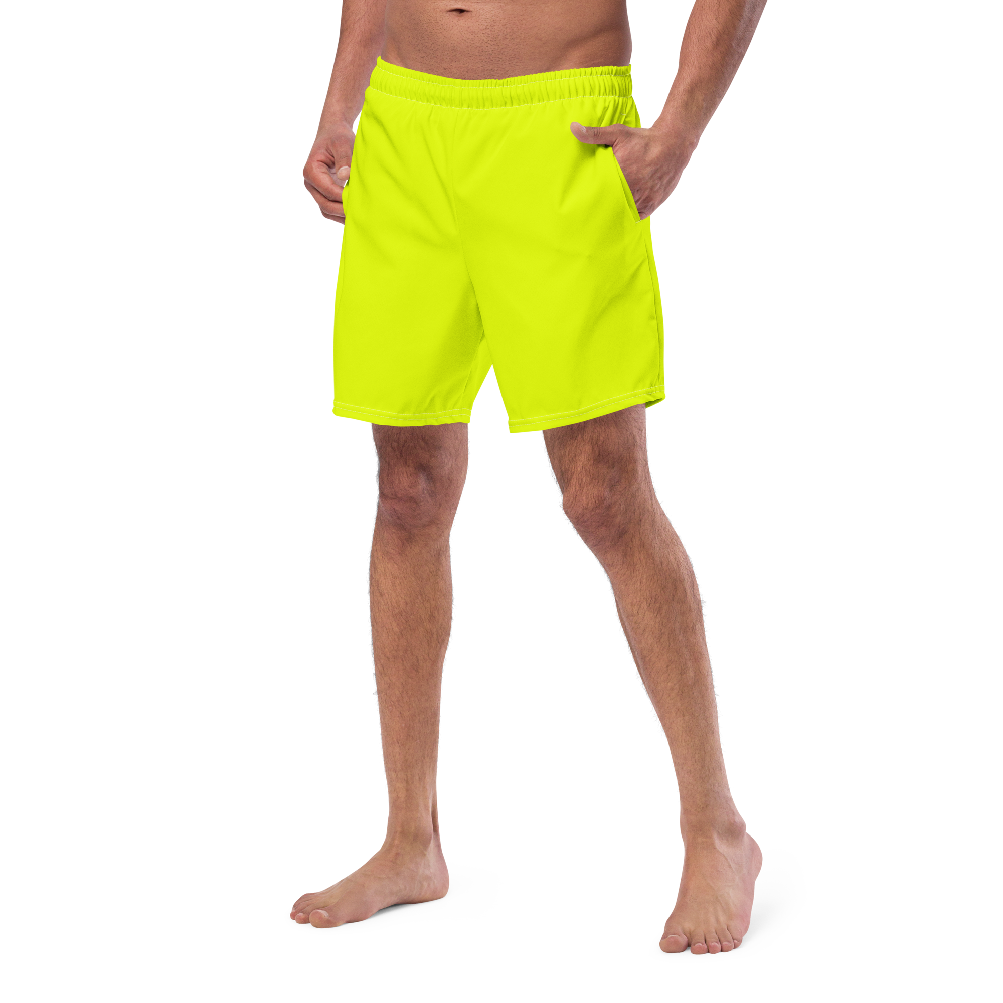 Recycled Swim Trunks | Neon Lime