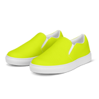Women's Slip-On Canvas Shoes | Neon Lime