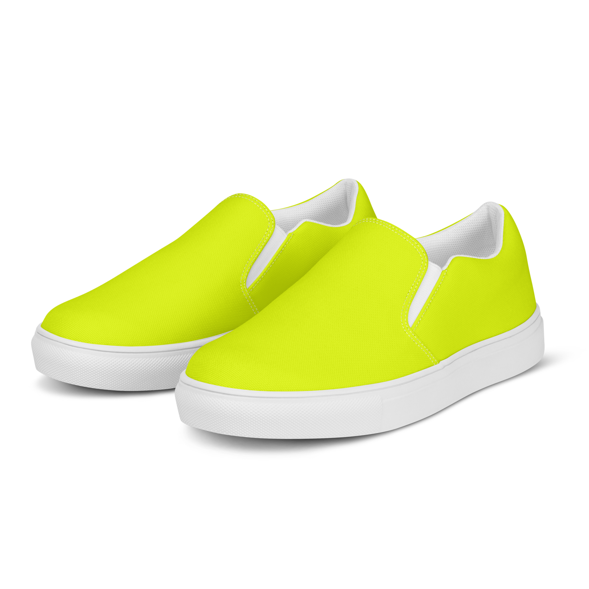 Women's Slip-On Canvas Shoes | Neon Lime
