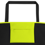 Large Tote Bag w/ Pocket | Neon Lime