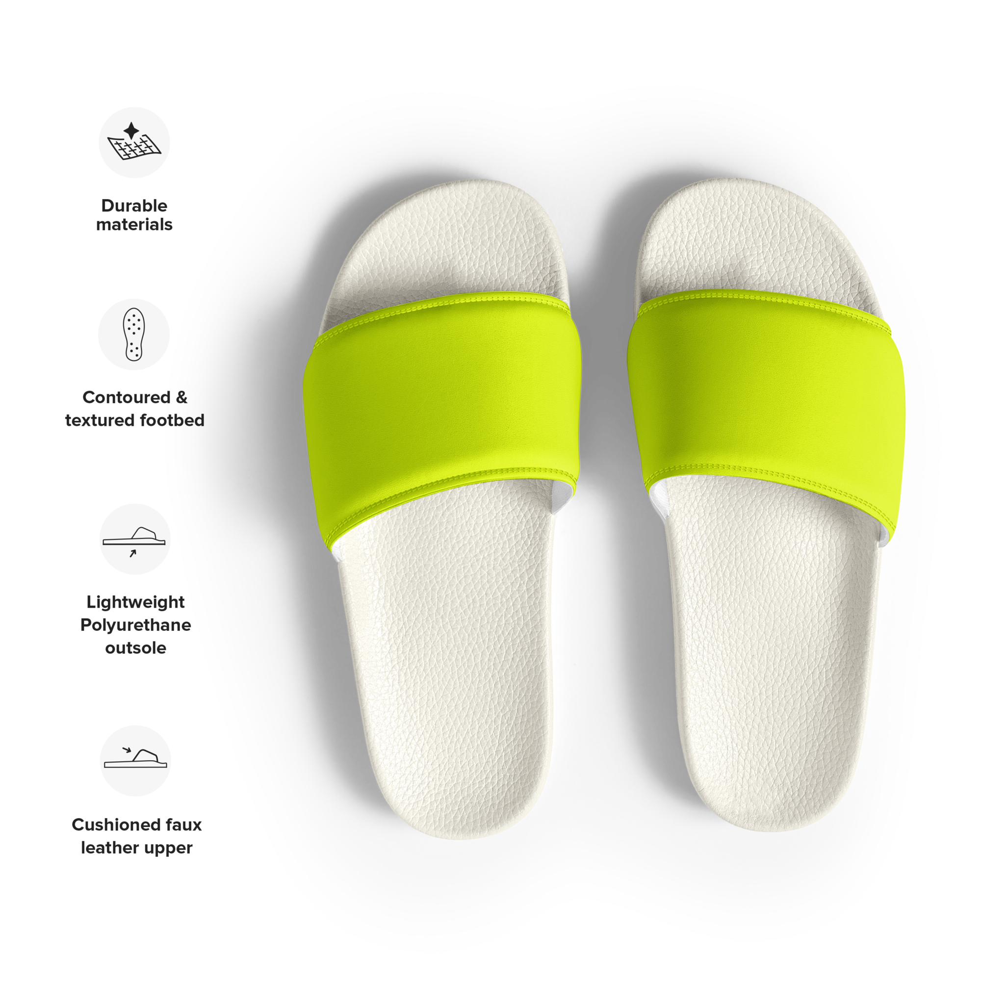 Men's Slides | Neon Lime