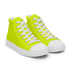 Men's High Top Canvas Shoes | Neon Lime