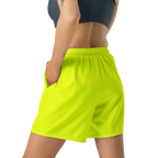 Unisex Athletic Long Shorts | Neon Lime