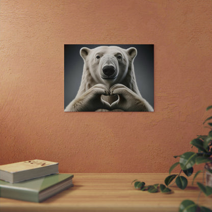 Polar Bear's Arctic Love - Aluminum Composite Panel