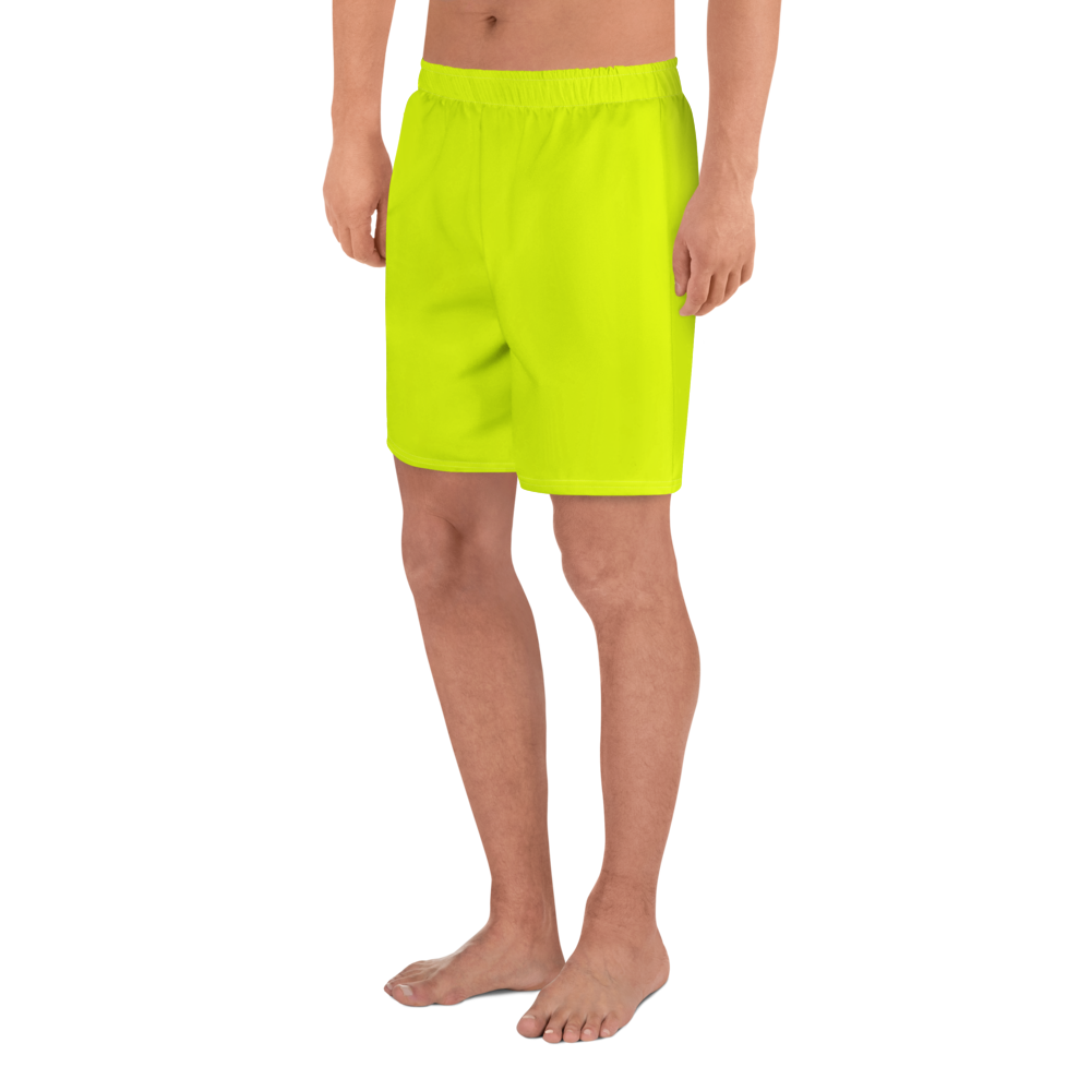 Unisex Athletic Long Shorts | Neon Lime