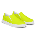 Men's Slip-On Canvas Shoes | Neon Lime