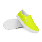 Women's Slip-On Canvas Shoes | Neon Lime