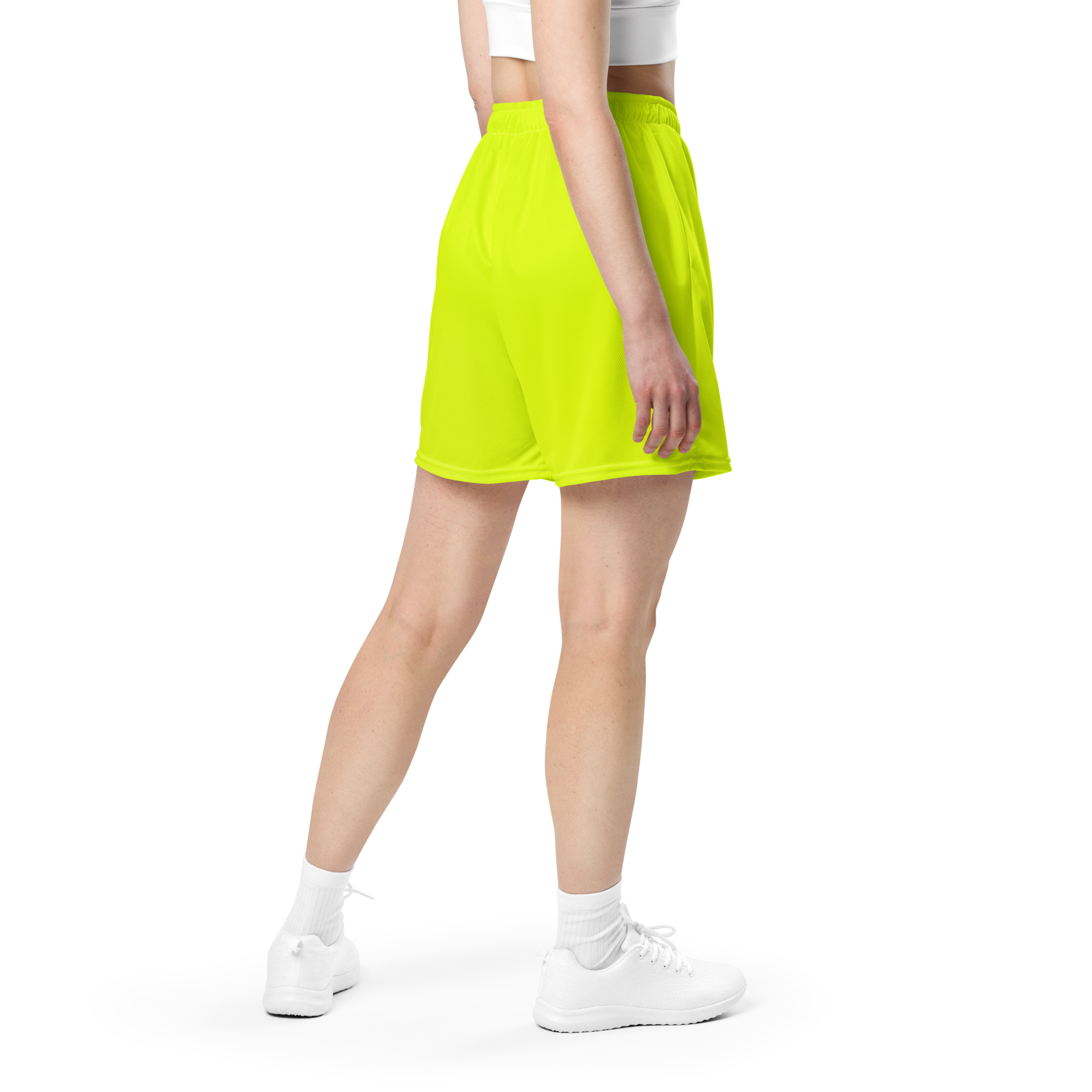 Recycled Mesh Shorts | Neon Lime