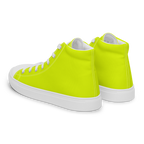 Men's High Top Canvas Shoes | Neon Lime