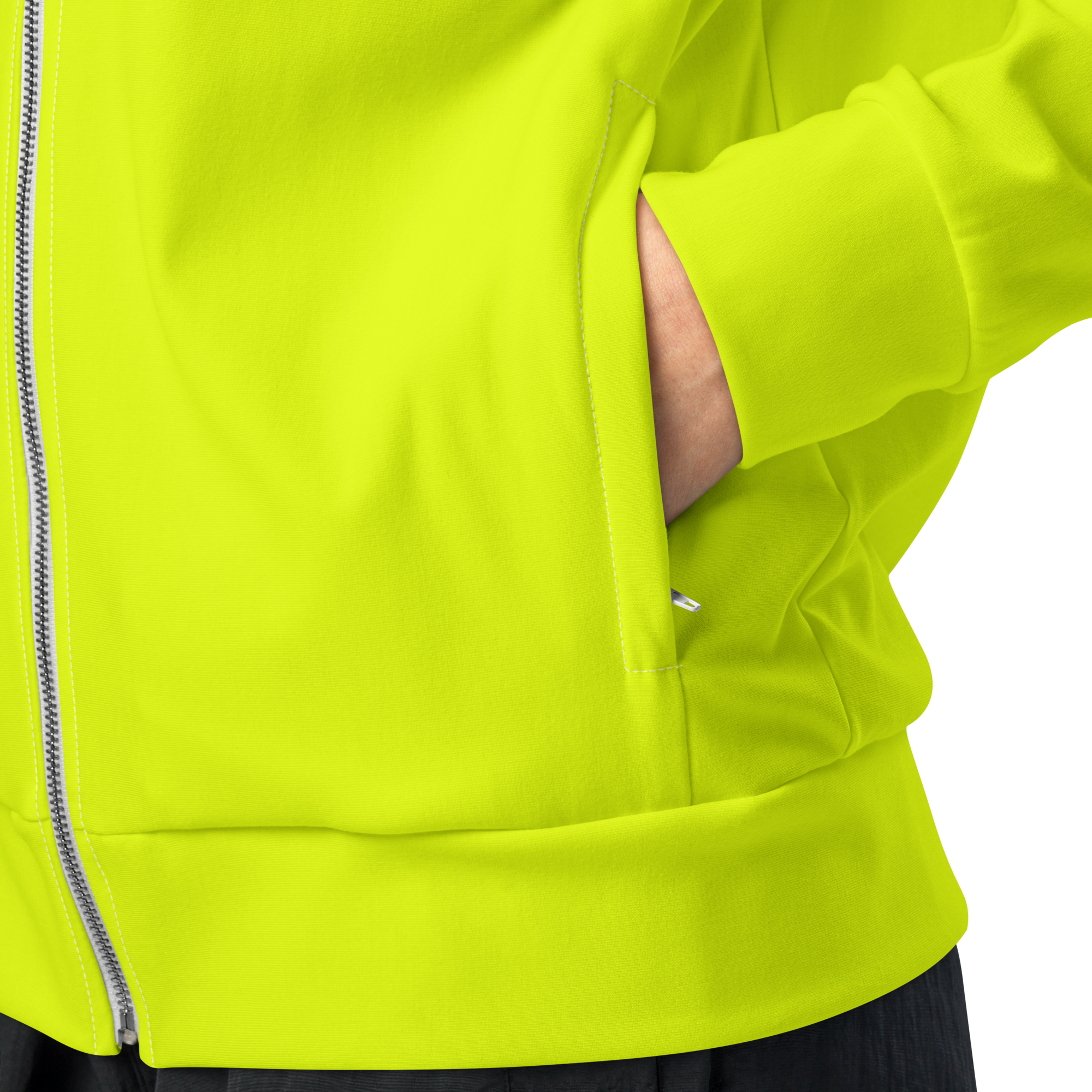 Recycled Track Jacket | Neon Lime