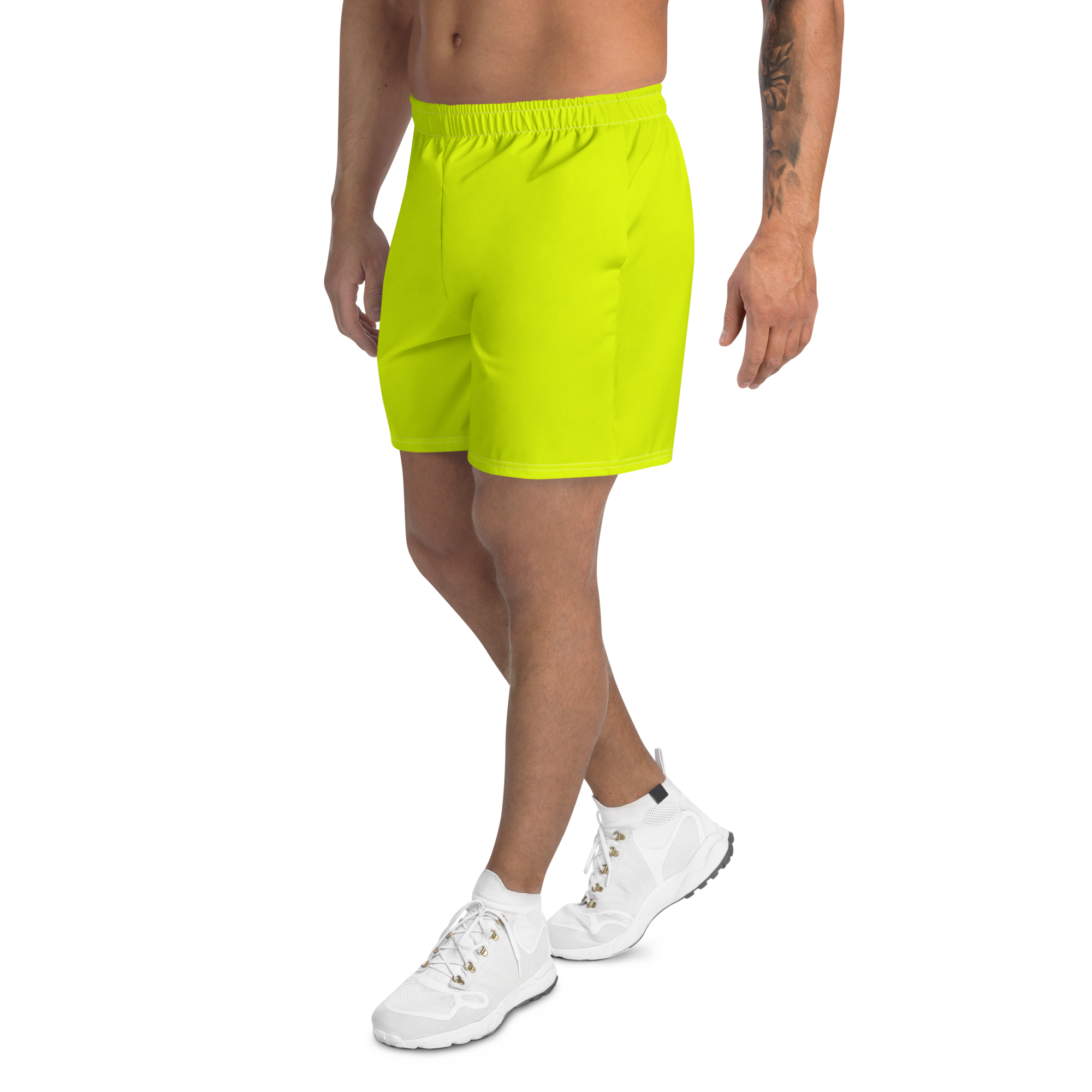 Unisex Athletic Long Shorts | Neon Lime