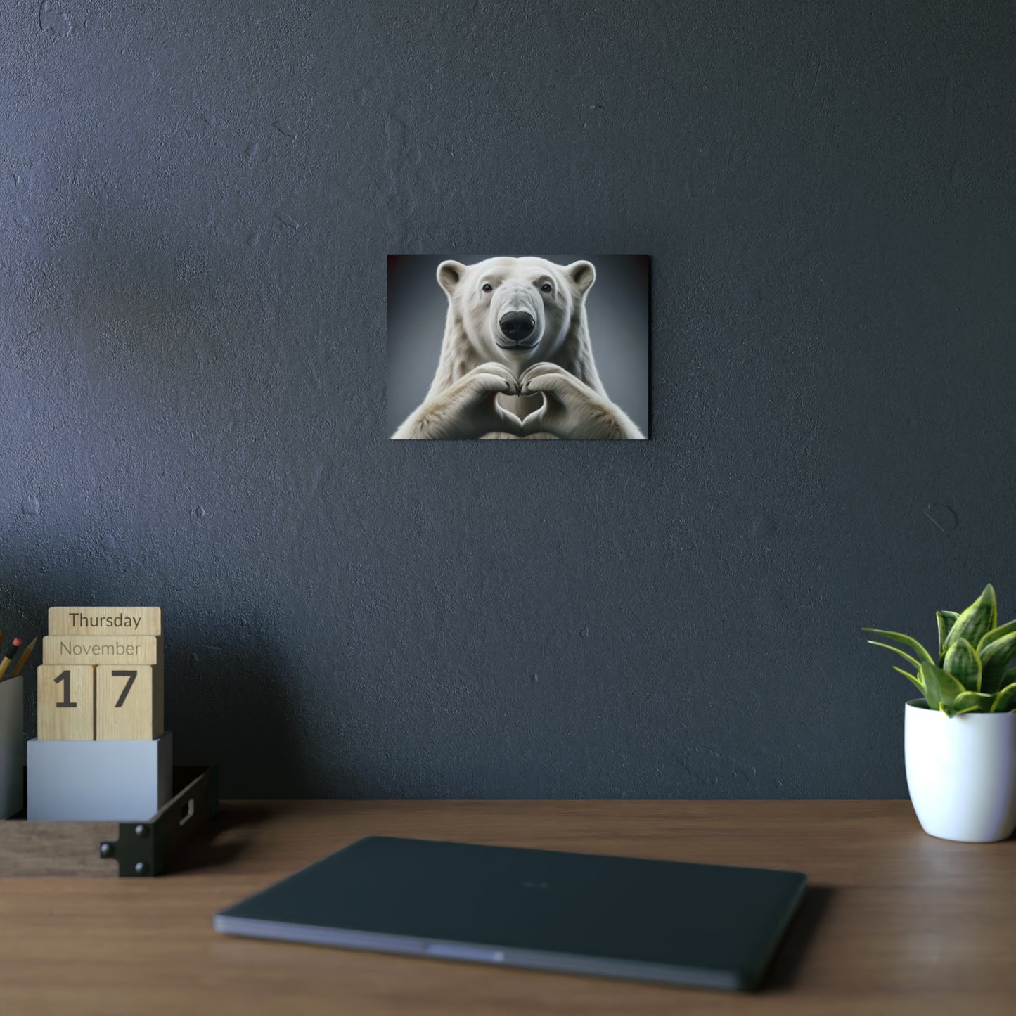 Polar Bear's Arctic Love - Aluminum Composite Panel