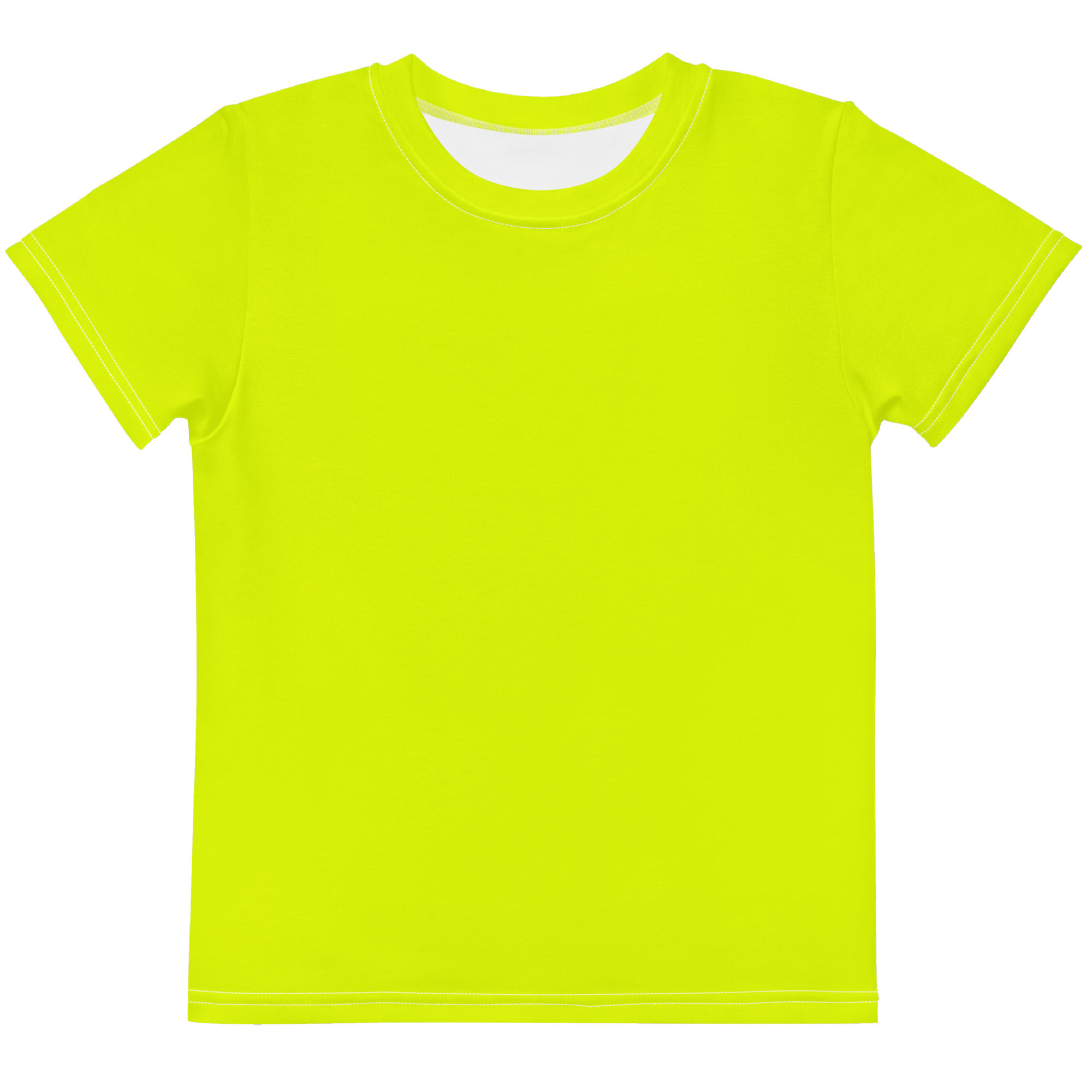 kids-crew-neck-t-shirt-neon-lime