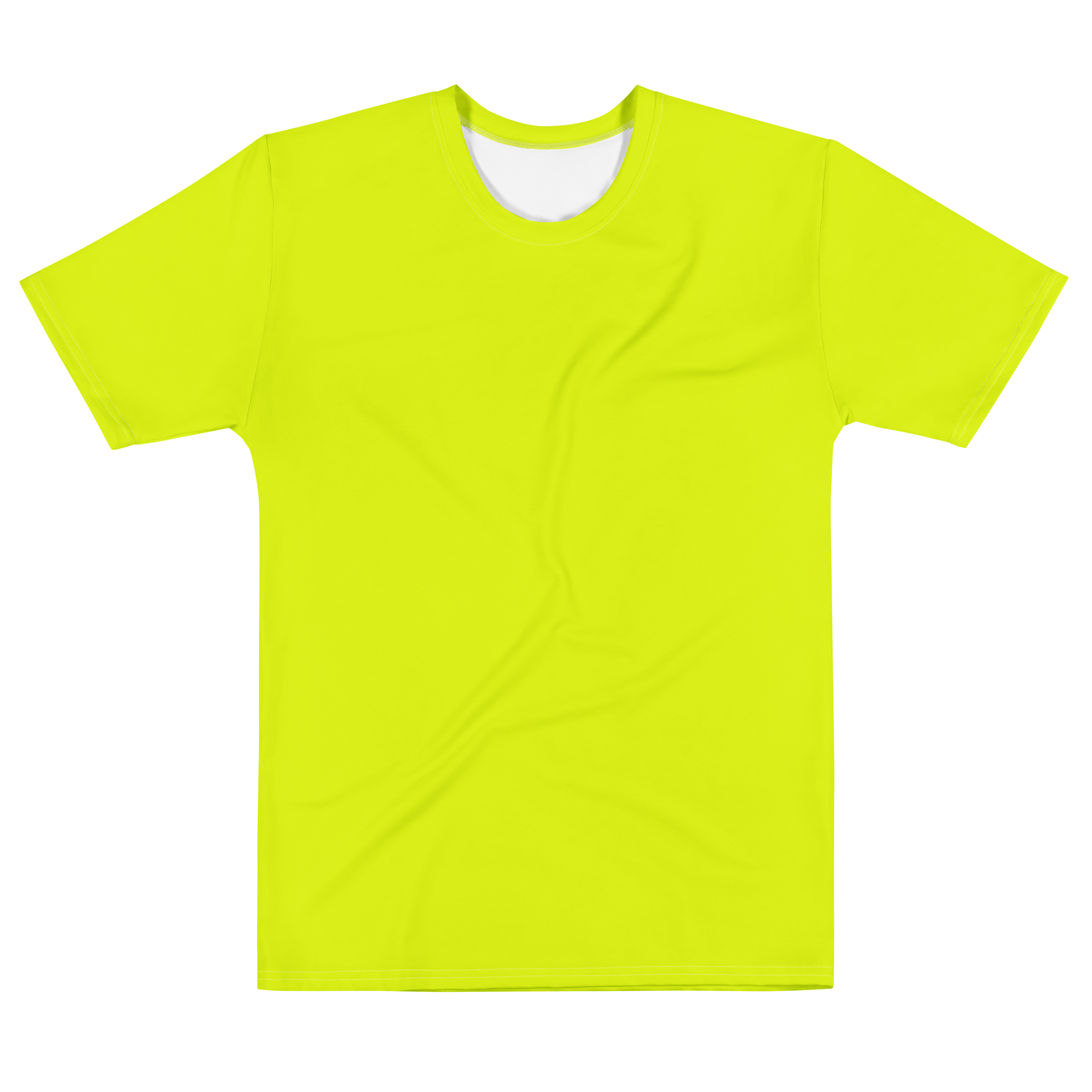 men-s-cotton-crew-neck-t-shirt-neon-lime