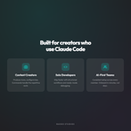Claude Blueprint target audience - content creators, solo developers, AI teams