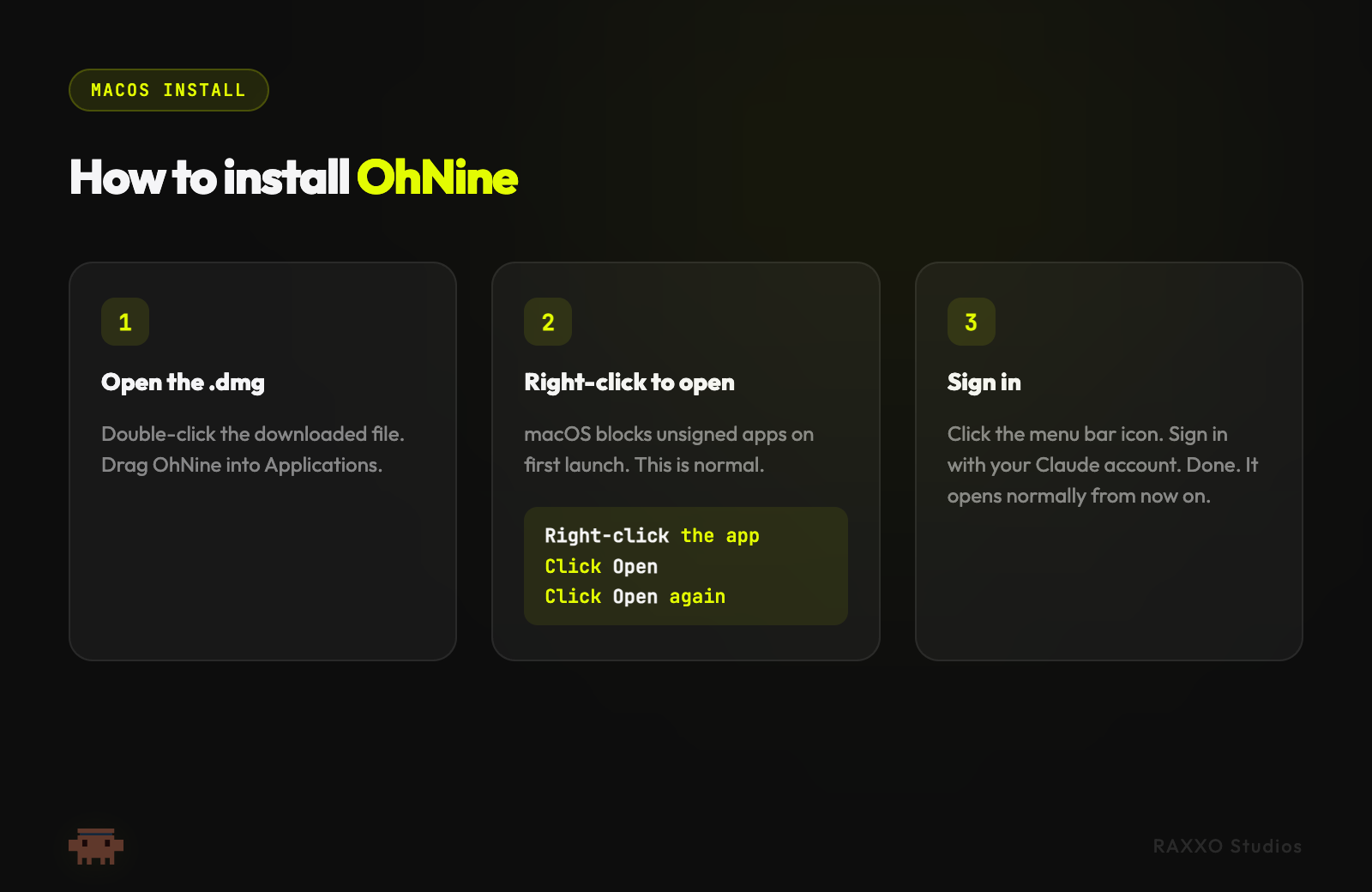 OhNine - Claude Usage Meter for macOS, Windows & Linux