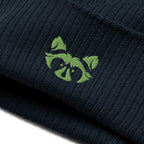 Green Logo Organic ribbed Beanie - RAXXO Originals