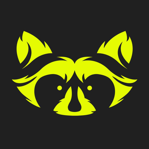 Green Logo Eco Hoodie - Raccoon Collection