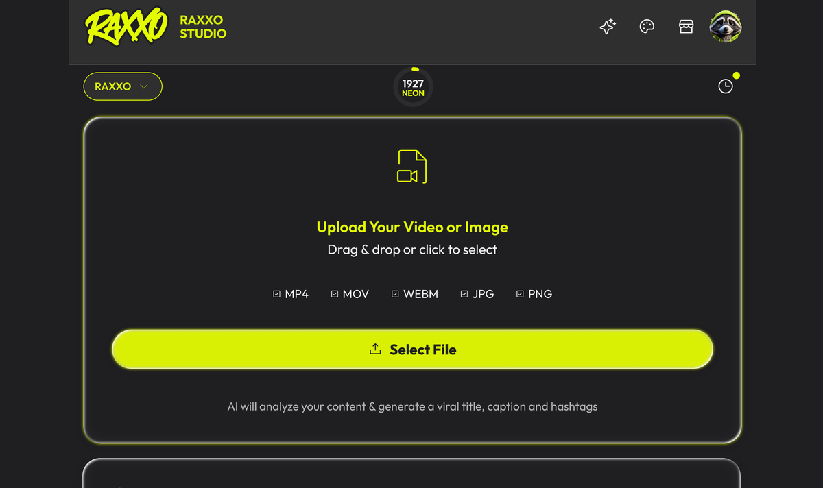 RAXXO Studio app screenshot