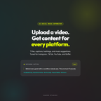 RAXXO Studio AI social media copywriter generating captions from video