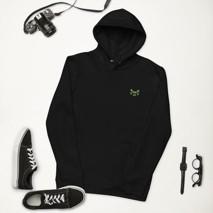 Green Logo Eco Hoodie - Raccoon Collection