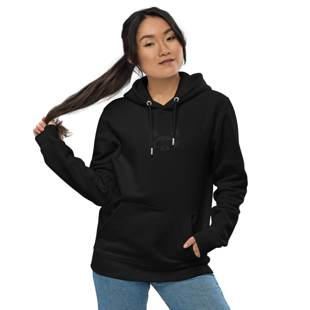 Muted Black Hoodie - Raccoon Collection